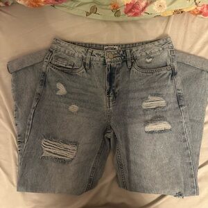 Charlotte Russe ripped boyfriend jeans